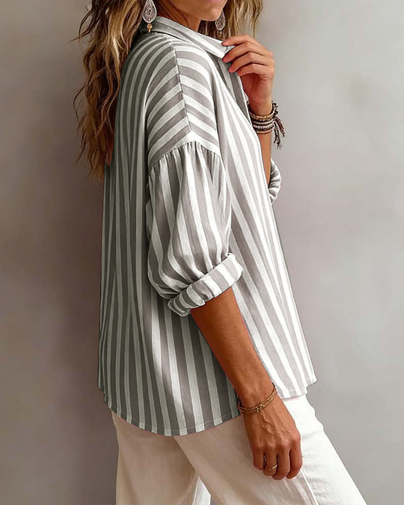 Claudia Striped Blouse