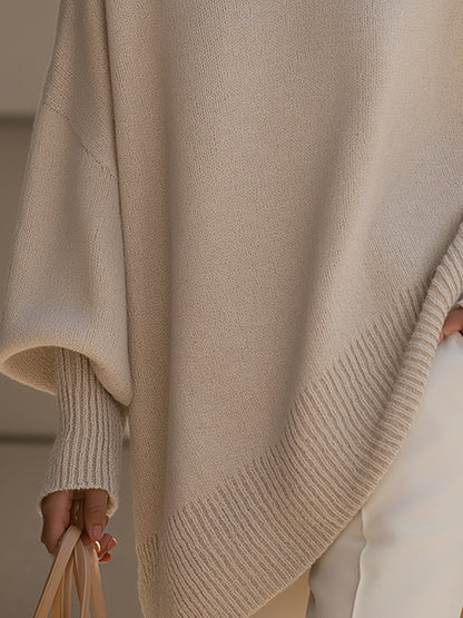 Ceylan Women’s Oversized Tunic Sweater with Dolman Sleeves