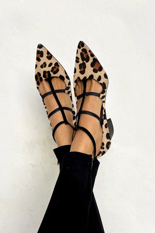 Anne | Leopard Strap Heels