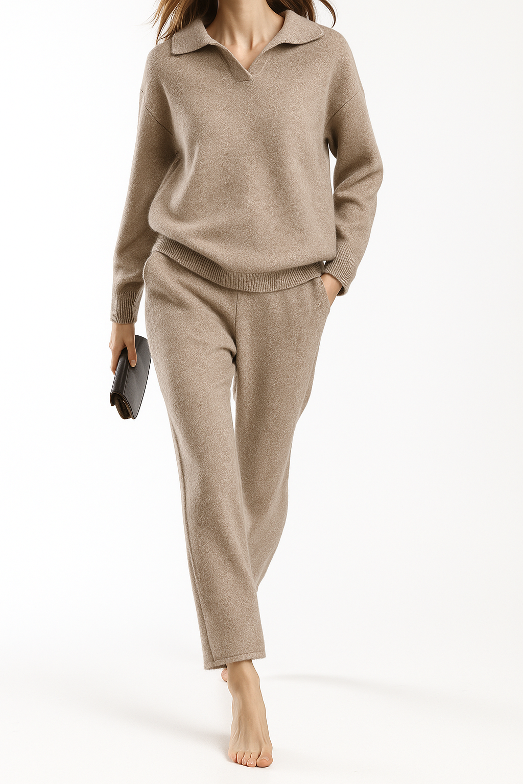 Lucia Knit Polo Set