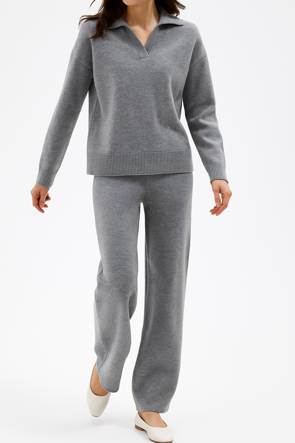 Lucia Knit Polo Set