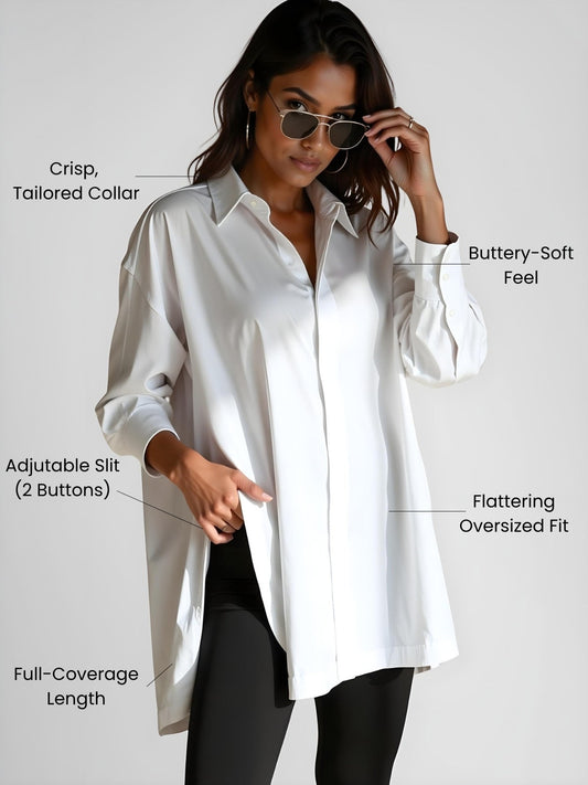 Lila Oversized Shirt