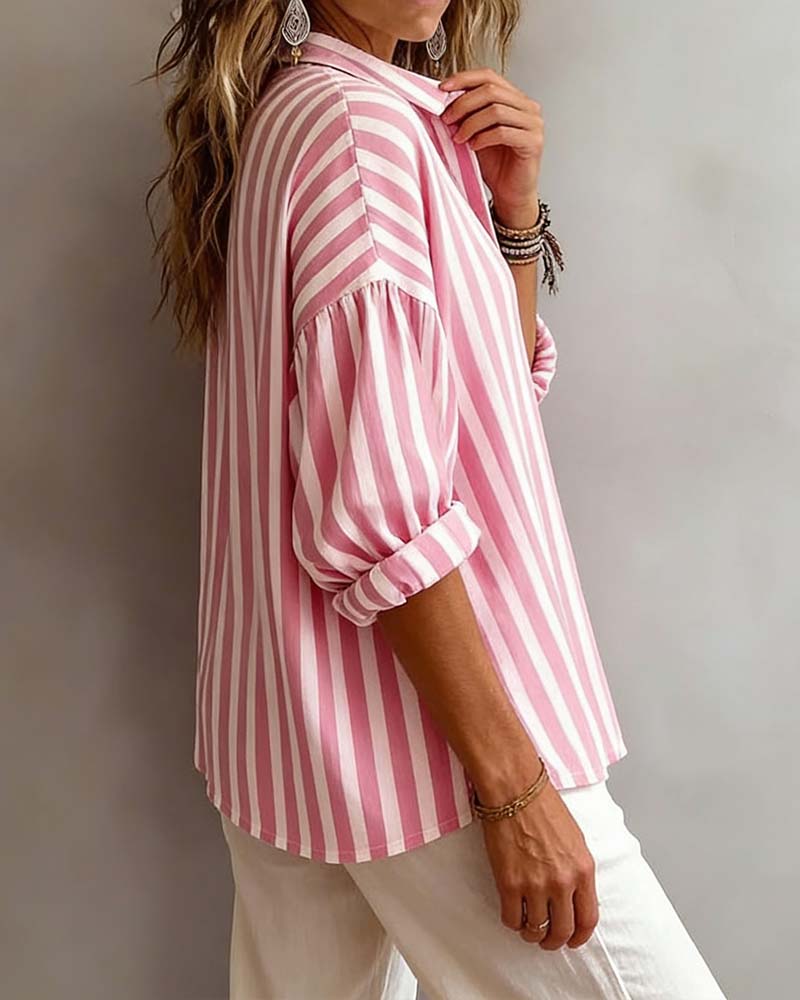Claudia Striped Blouse