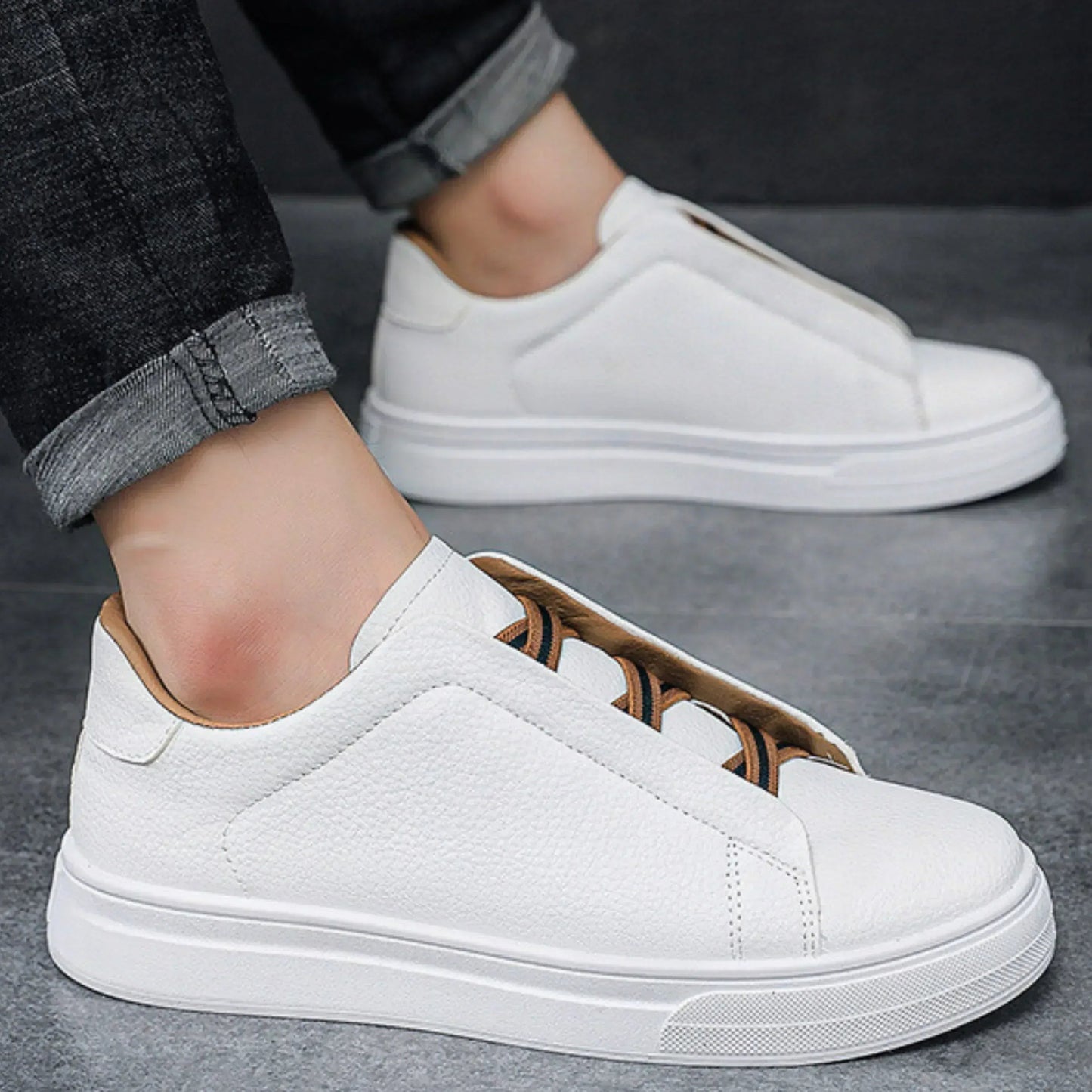 Evan Leather Trainers