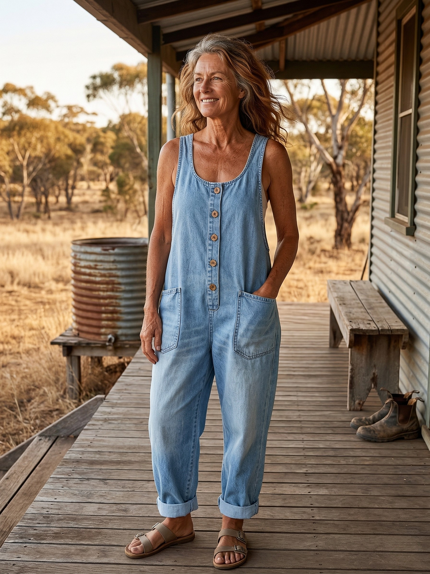 Freja Denim Overall