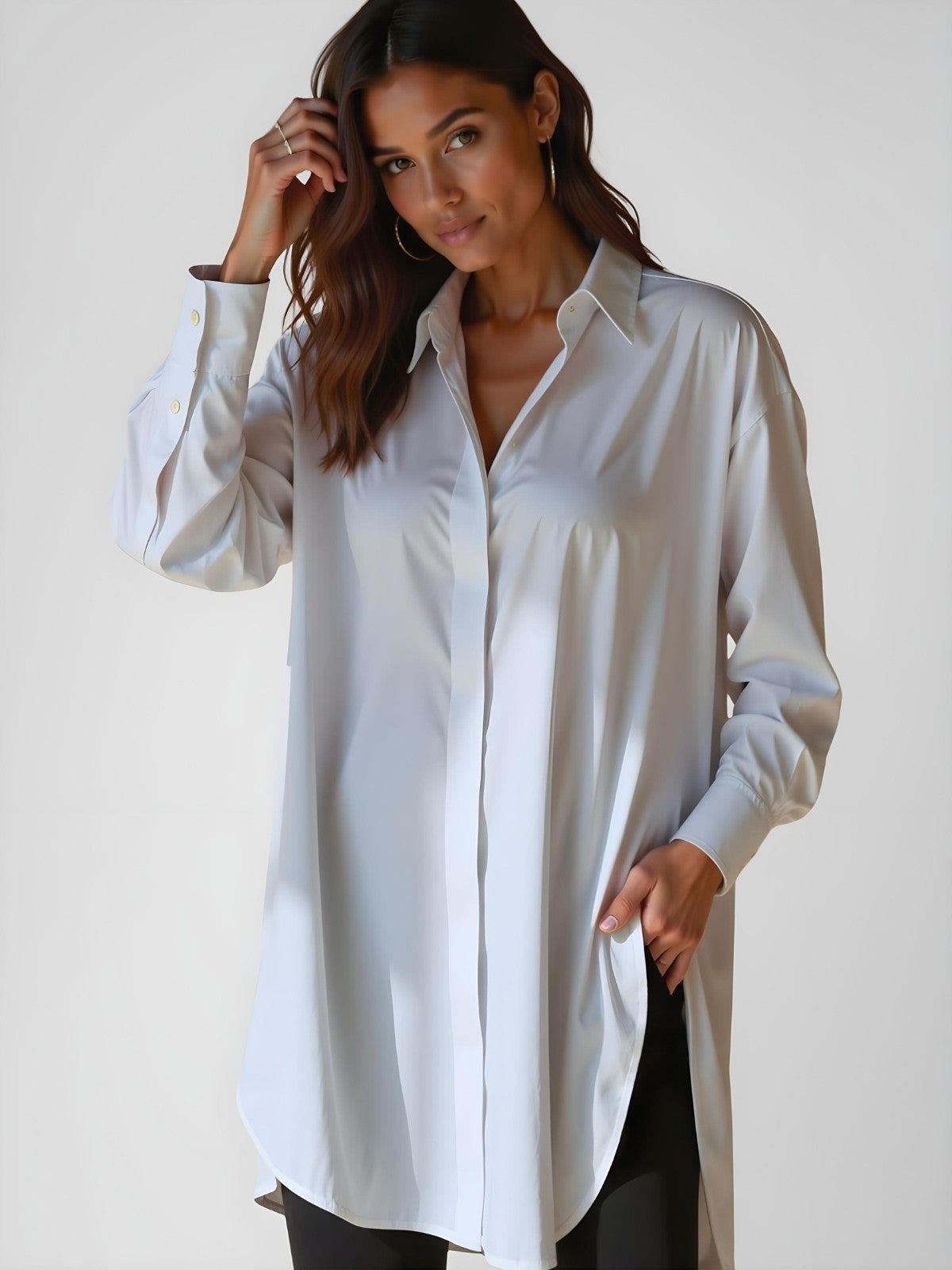 Lila Oversized Shirt