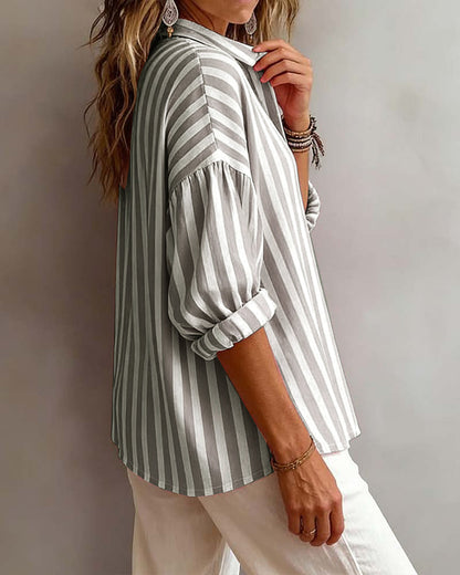 Claudia Striped Blouse