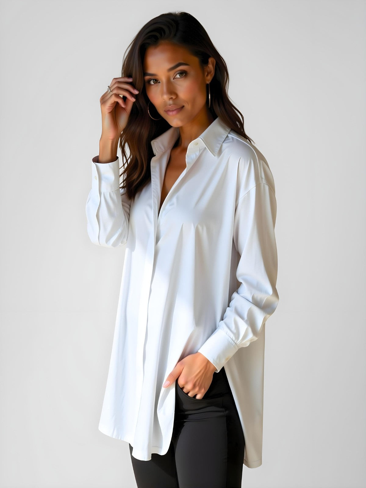 Lila Oversized Shirt