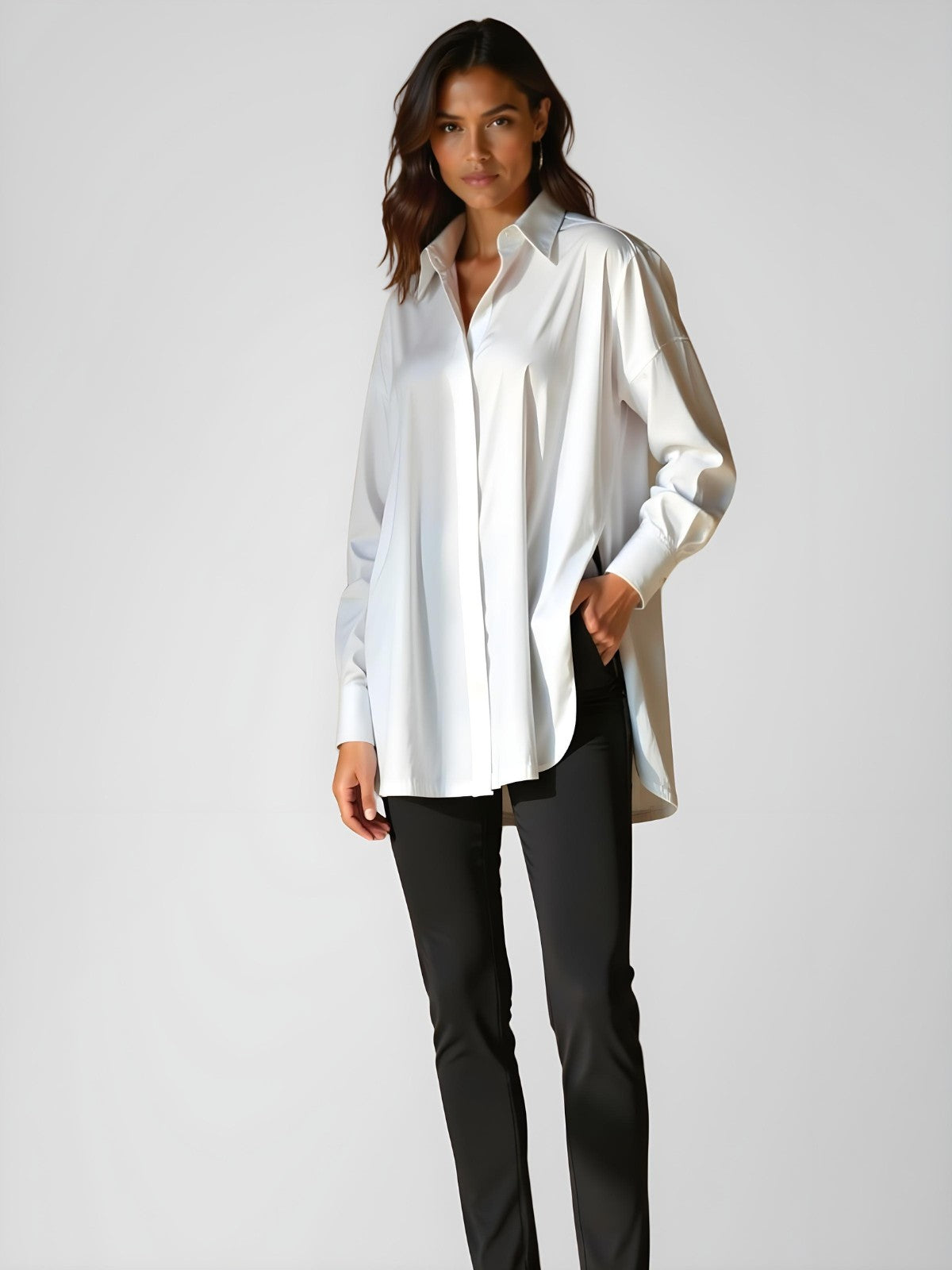 Lila Oversized Shirt