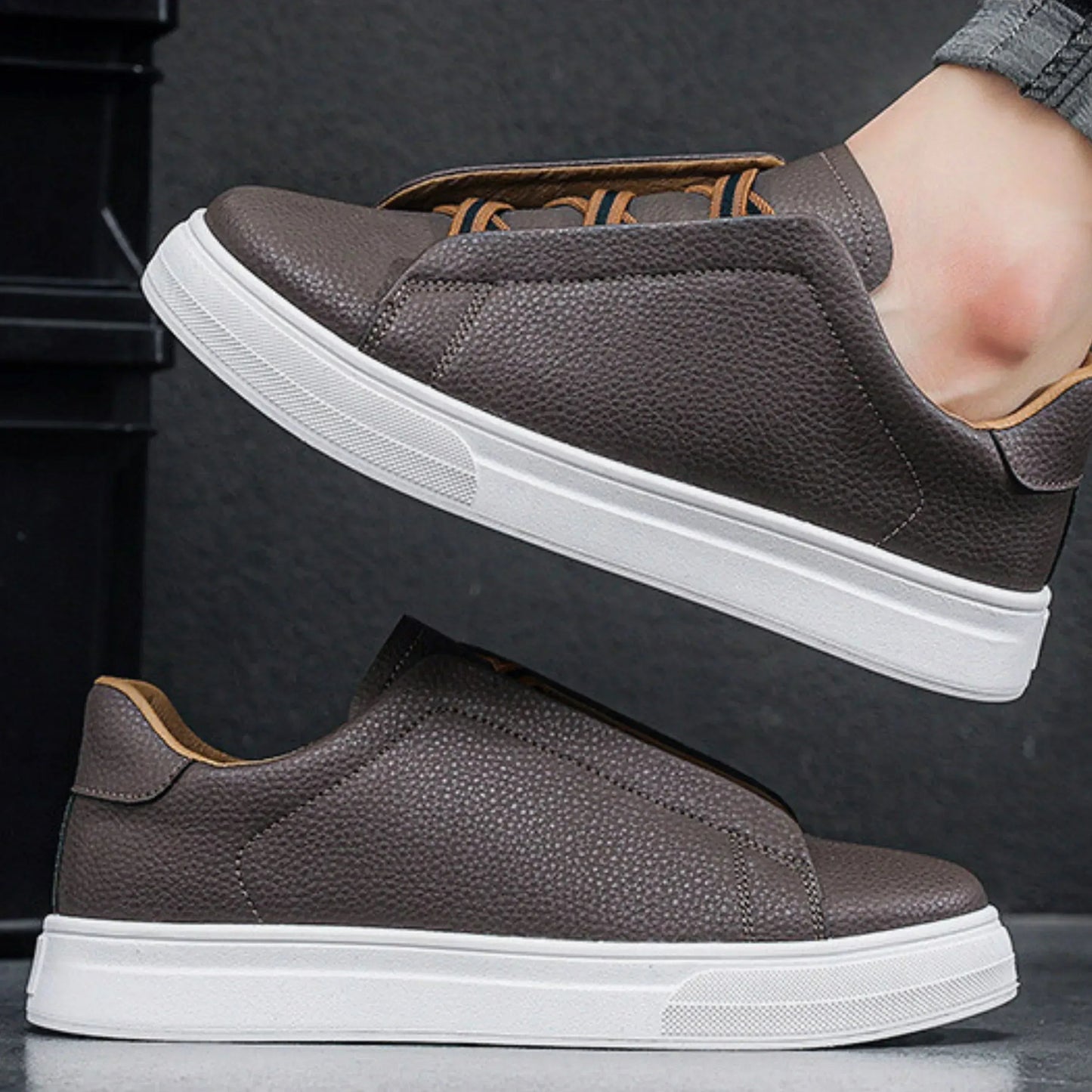 Evan Leather Trainers