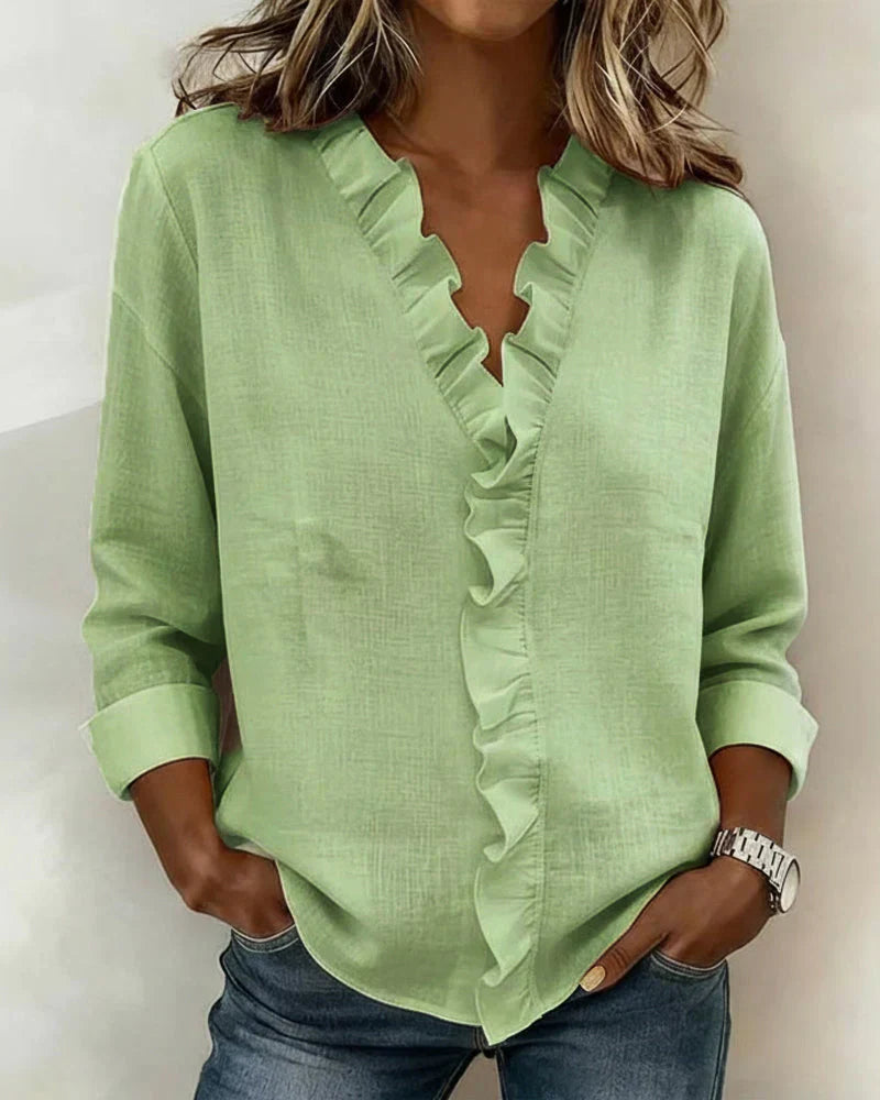 Elowyn Ruffle Blouse