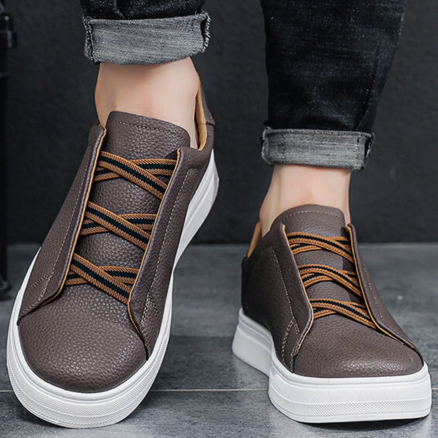 Evan Leather Trainers