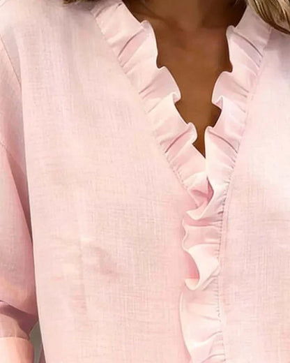Elowyn Ruffle Blouse