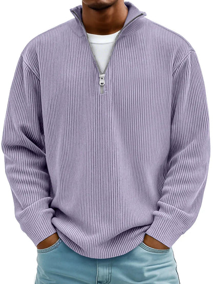 Owen Ribbed Zip Sweater