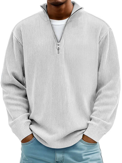 Owen Ribbed Zip Sweater
