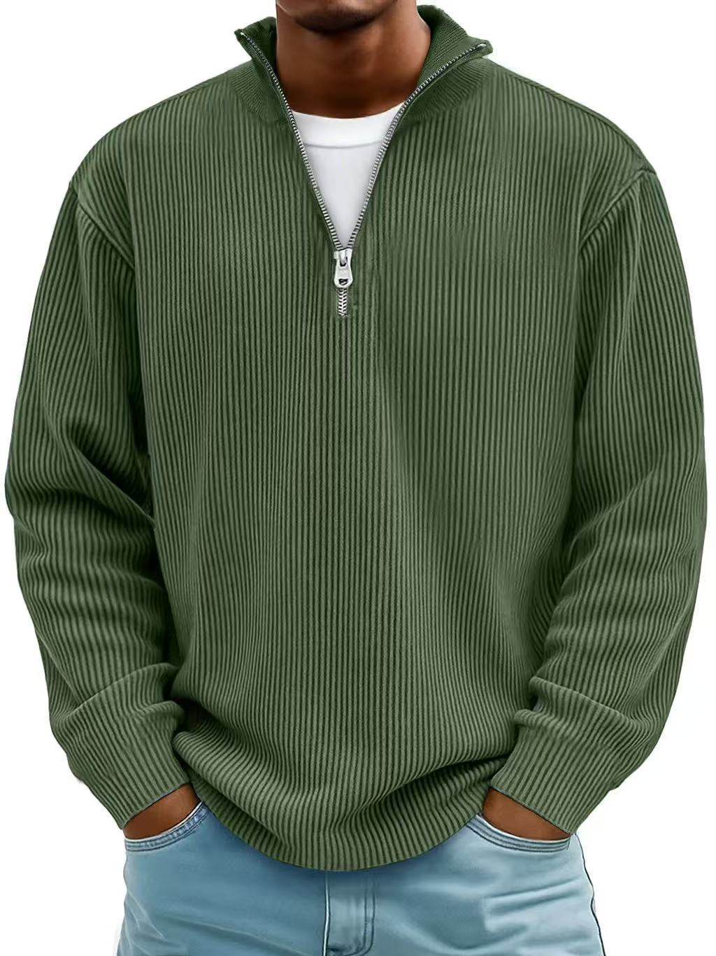 Owen Ribbed Zip Sweater