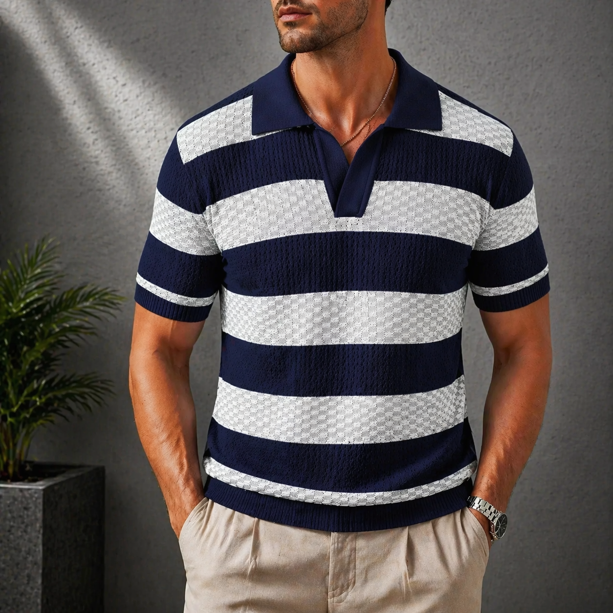 Lucaro Vintage Knit Polo