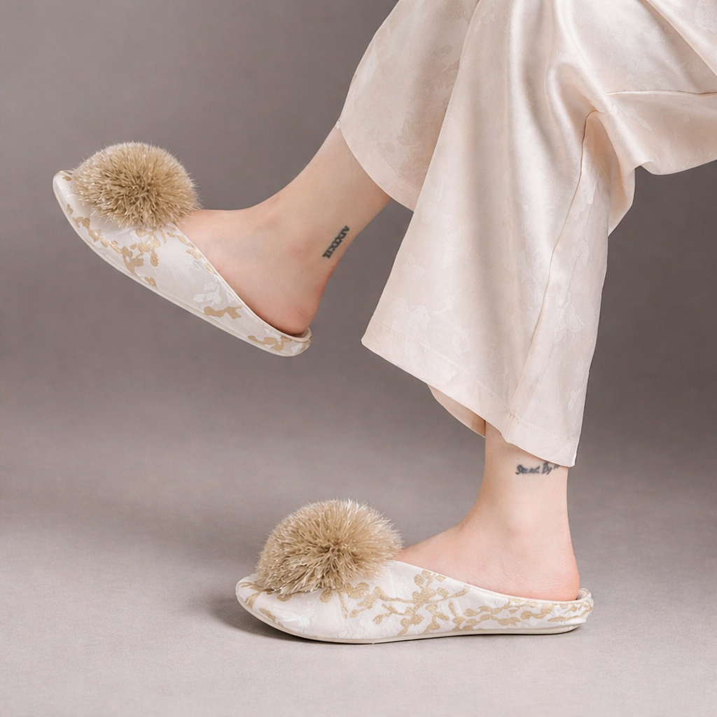 Isla Embroidered Slippers