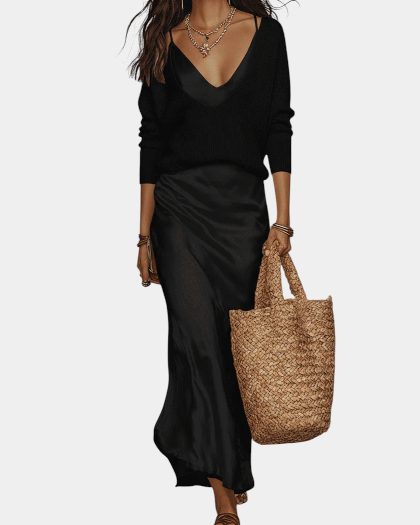 Valen Satin Knit Set