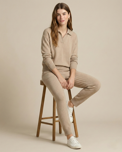 Lucia Knit Polo Set