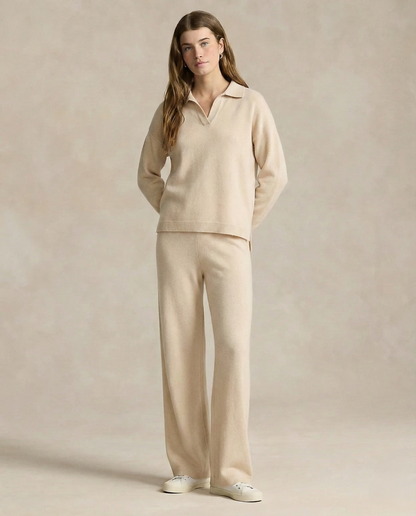 Lucia Knit Polo Set