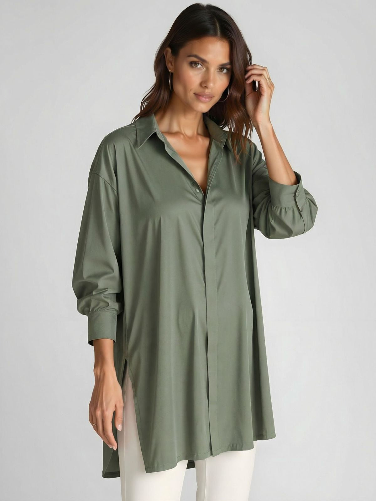 Lila Oversized Shirt