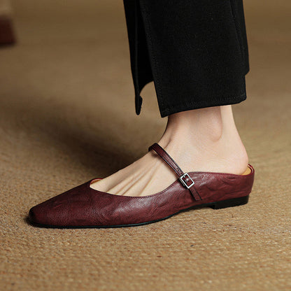 Valerie Leather Mules