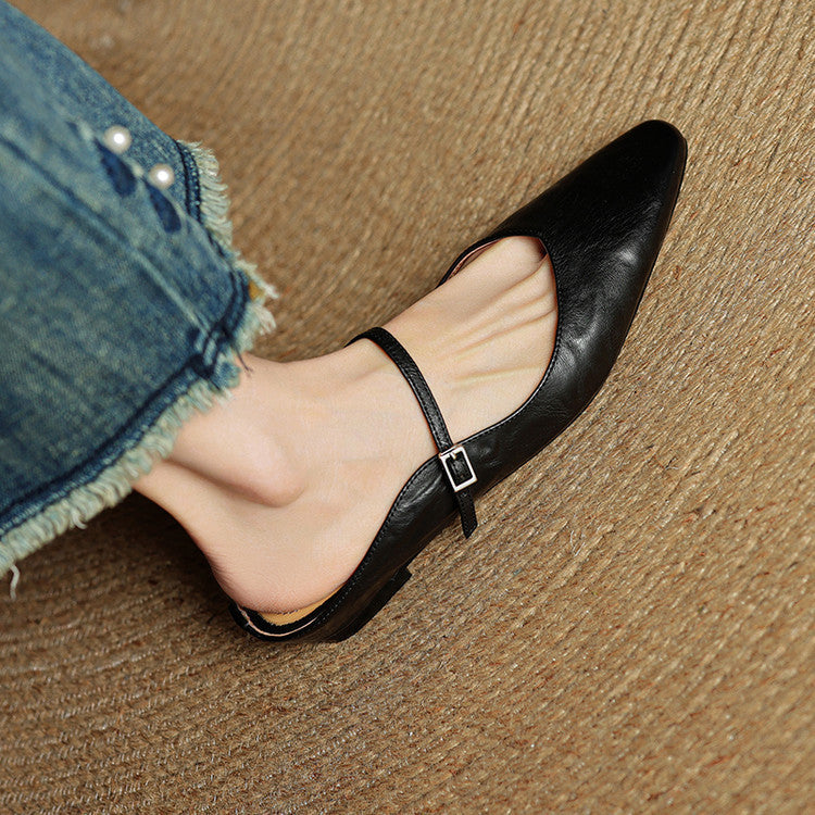 Valerie Leather Mules