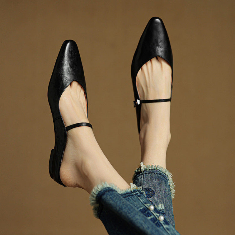 Valerie Leather Mules