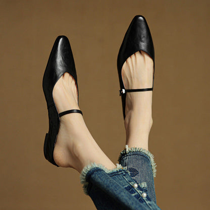 Valerie Leather Mules