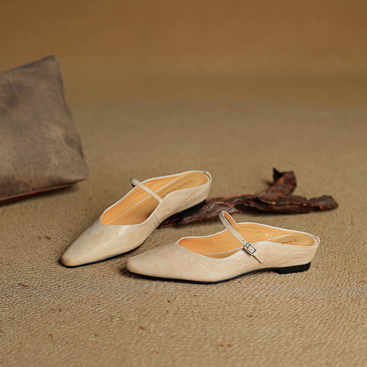 Valerie Leather Mules