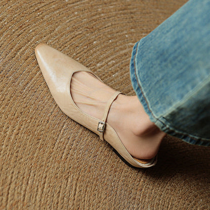 Valerie Leather Mules