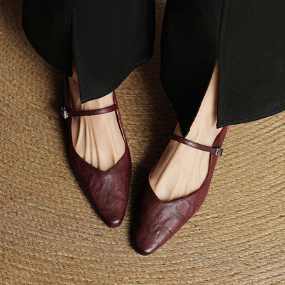 Valerie Leather Mules