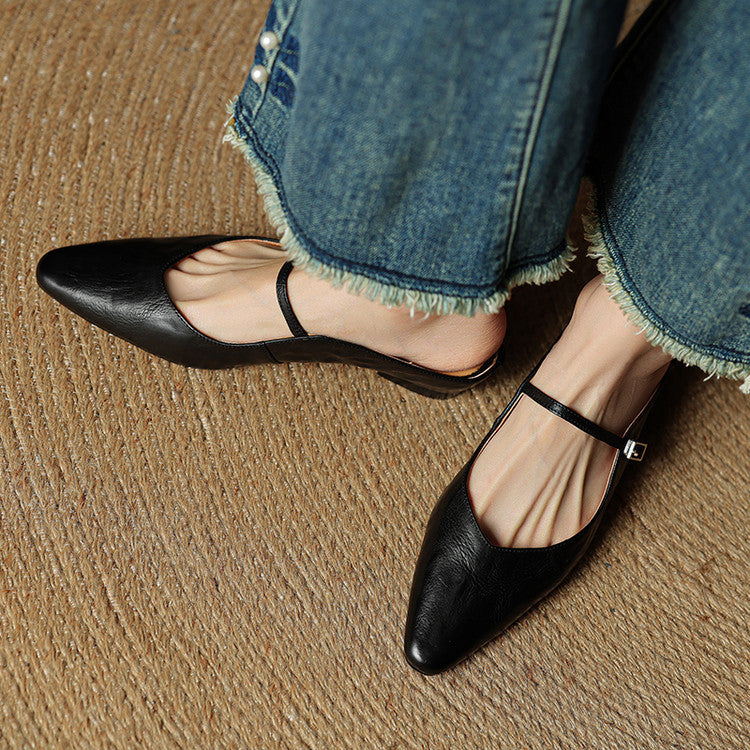 Valerie Leather Mules