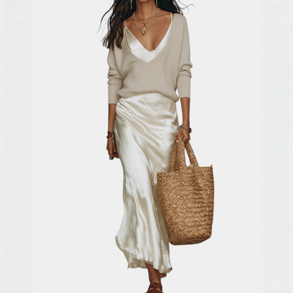 Valen Satin Knit Set