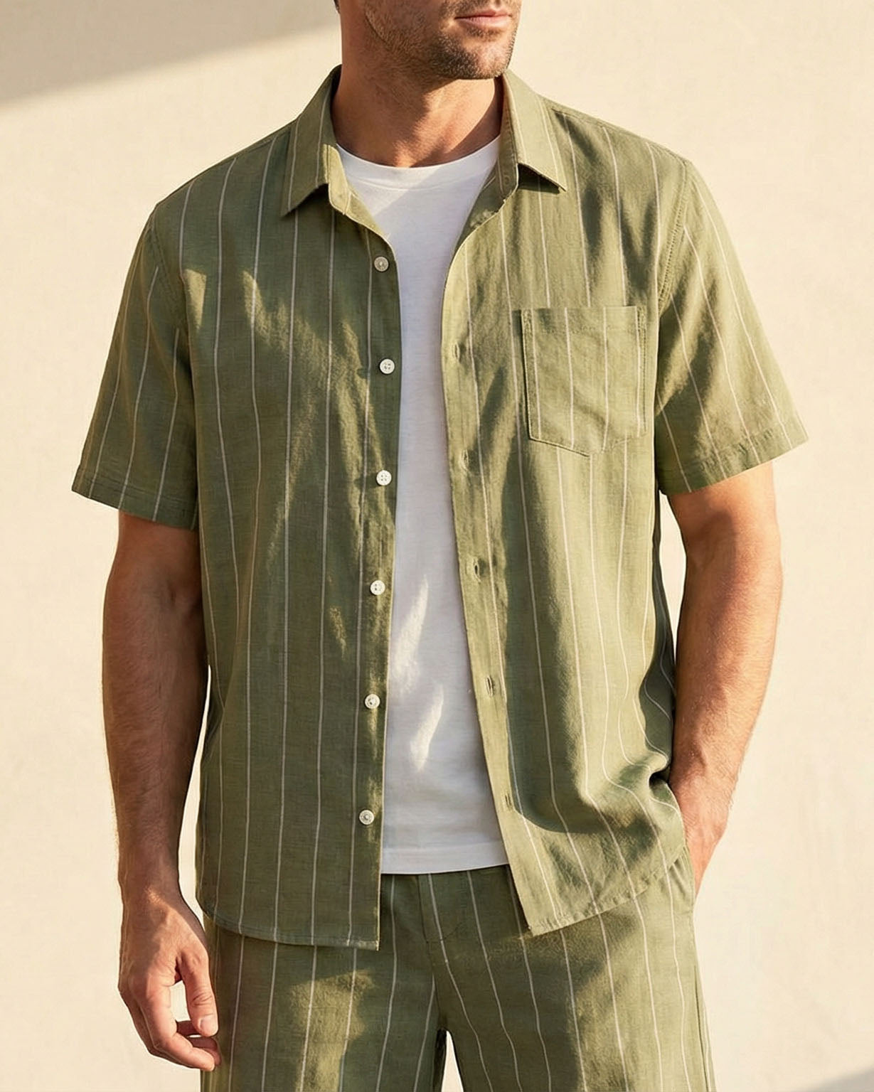 Theo Linen Short Set