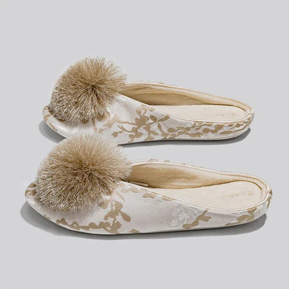 Isla Embroidered Slippers