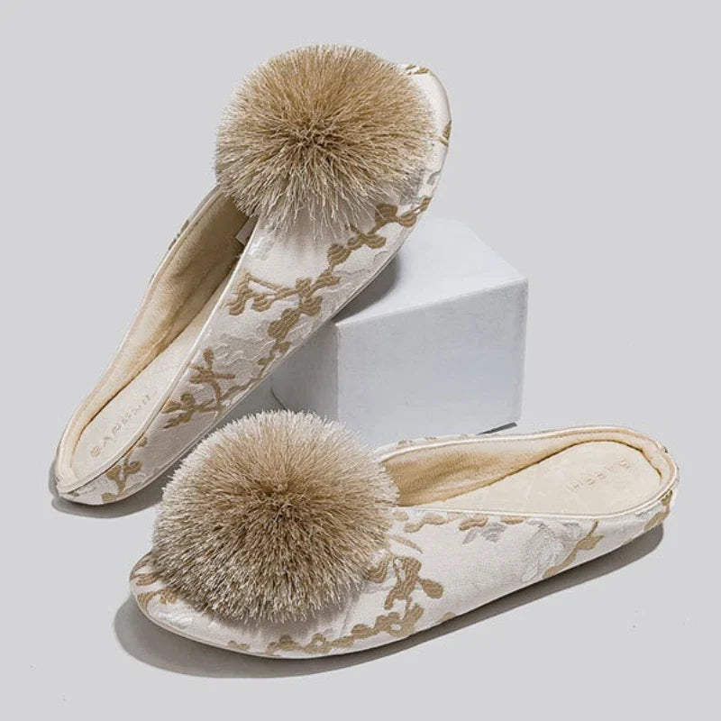 Isla Embroidered Slippers