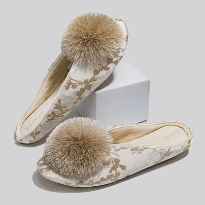 Isla Embroidered Slippers