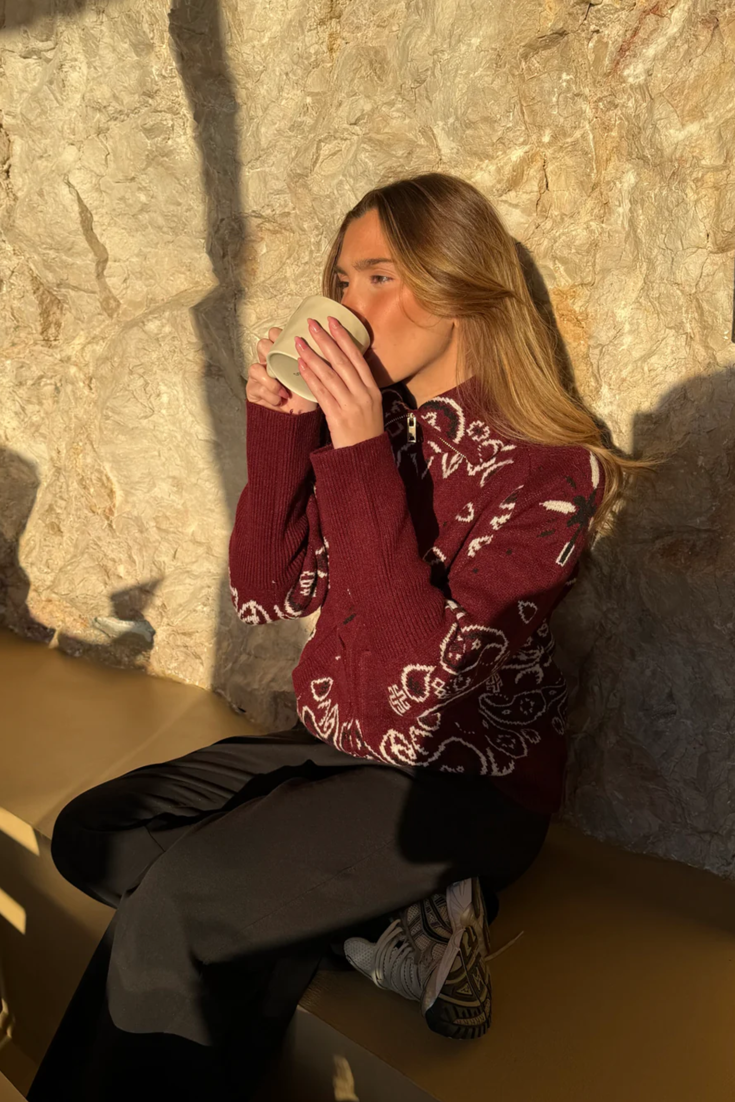 Bandana Patterned Cardigan