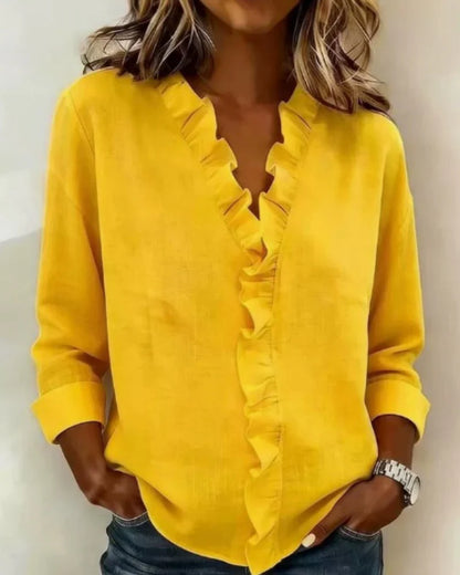 Elowyn Ruffle Blouse