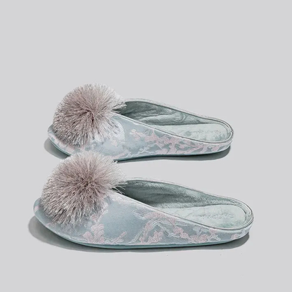 Isla Embroidered Slippers