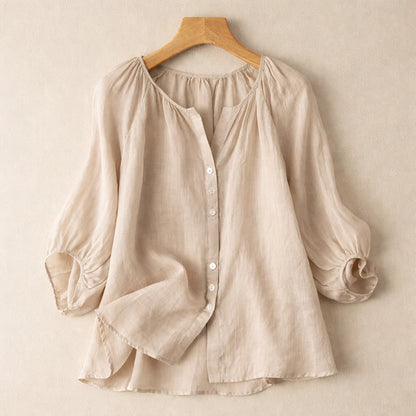 Iris Linen Blouse