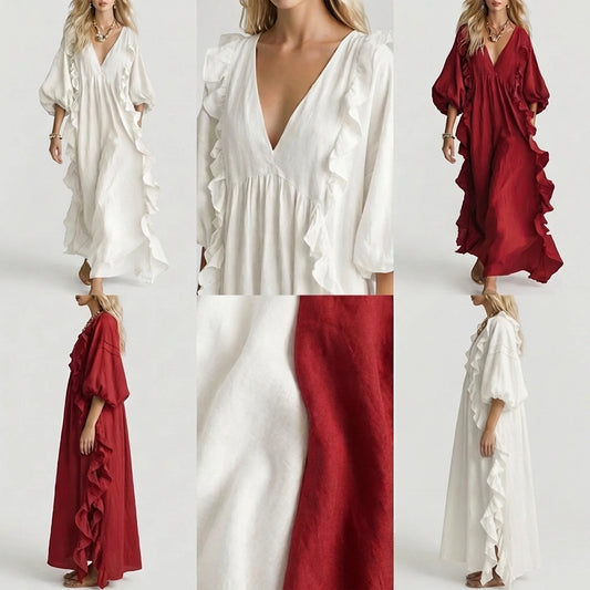 Isabella Ruffle Maxi Dress