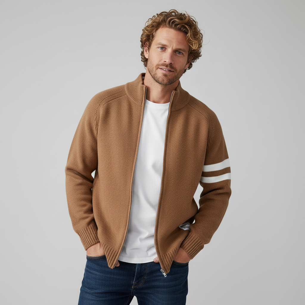 Nolan Knit Zip Sweater