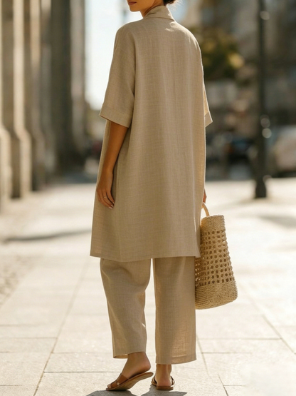 Seraphina Linen Three-Piece Set