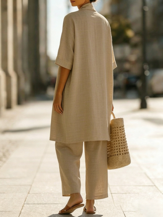 Seraphina Linen Three-Piece Set