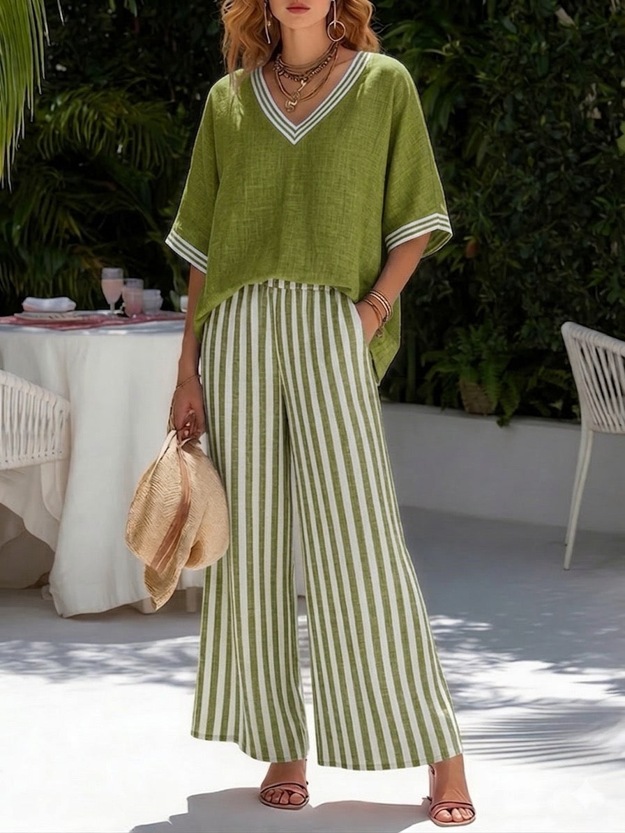 Livia Striped Set