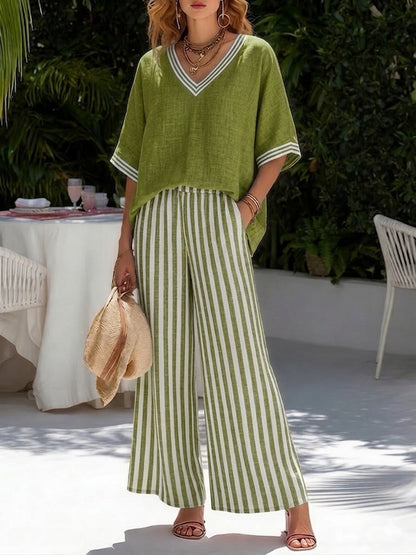 Livia Striped Set