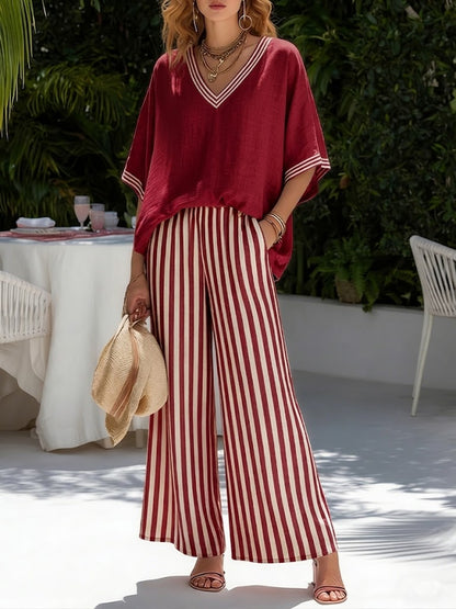 Livia Striped Set